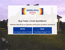 Tablet Screenshot of imobiliariazottis.com.br